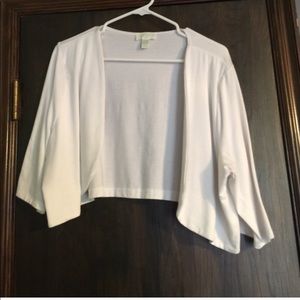 Maurices white shrug/half sweater ⚪️🧡